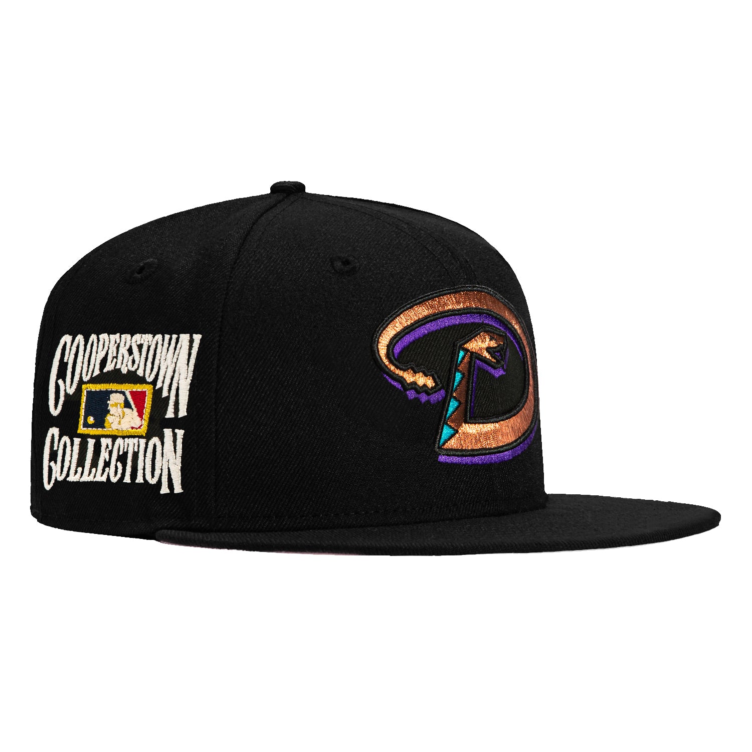 New Era 59Fifty Arizona Diamondbacks Cooperstown Collection Patch Hat - Black | Official MLB Baseball Cap for Men & Women | Perfect for Games, Collecting & Everyday Wear