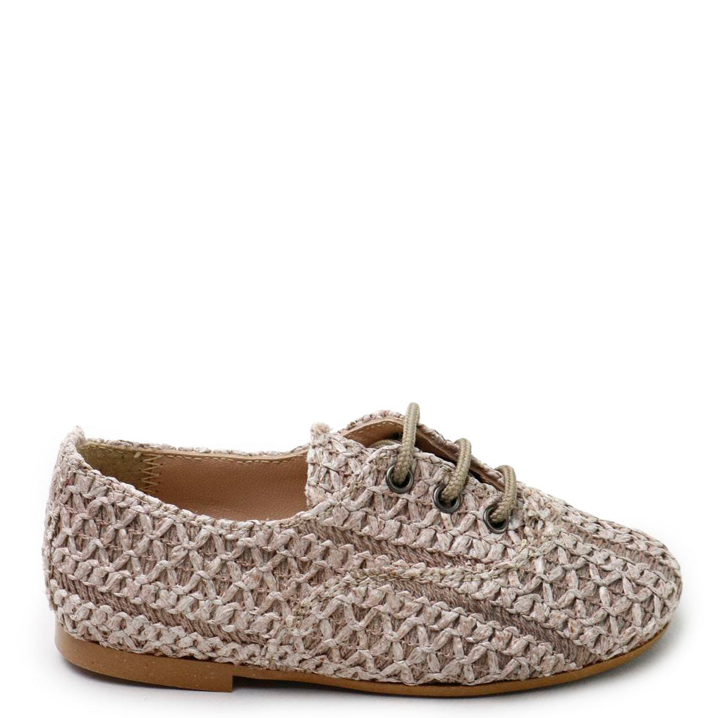 Taupe Wicker Lace-Up Boots for Women - Stylish Boho Ankle Boots with Lace-Up Design - Perfect for Fall Fashion, Outdoor Adventures & Boho Chic Outfits