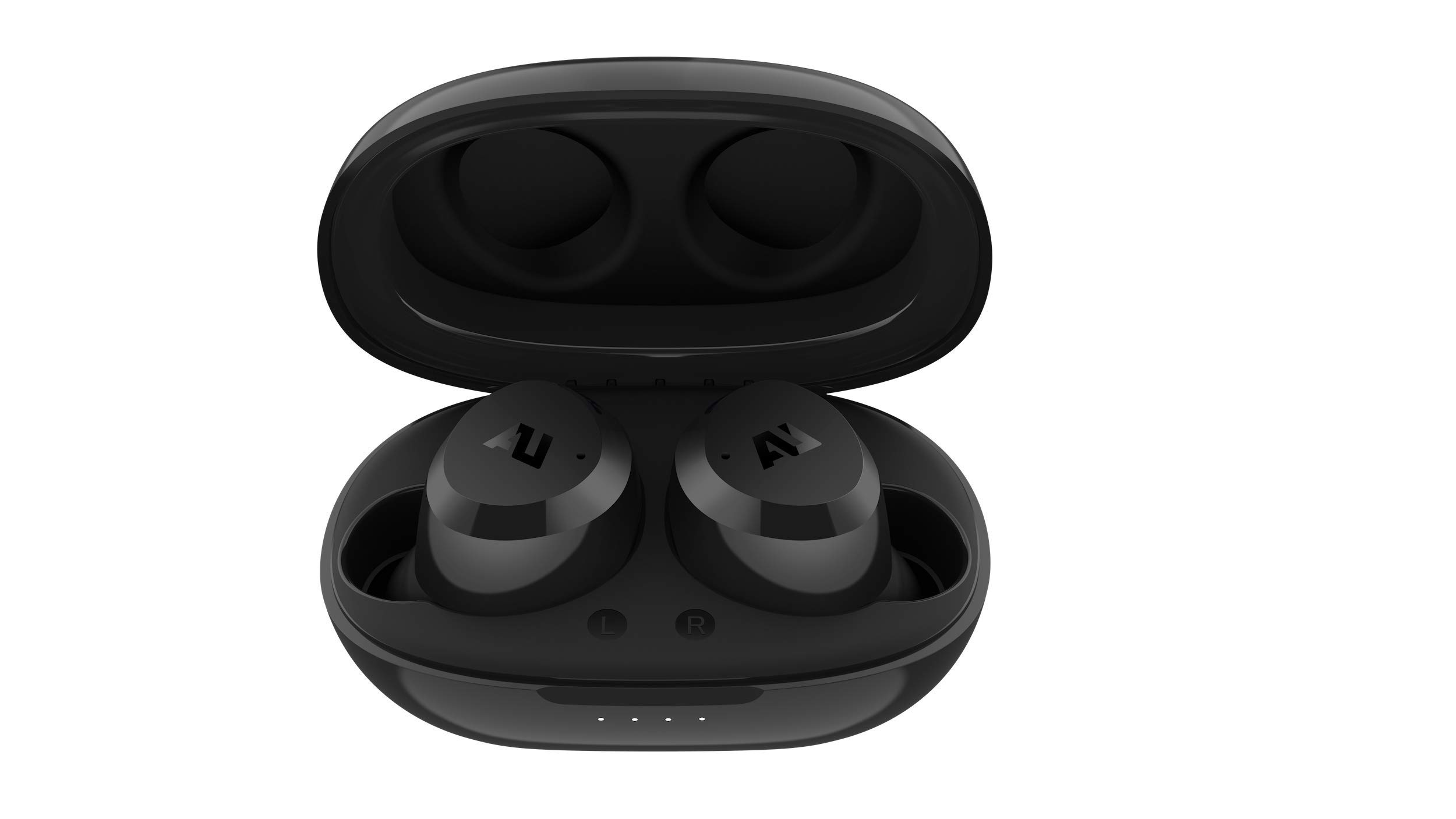 ausounds AU-Stream Hybrid Bluetooth True Wireless Earbuds with Active Noise Cancellation, Touch Controls & Wireless Charging Case - Premium Dynamic Drivers for Crystal Clear Audio (Black) | Perfect for Commuting, Workouts & Travel