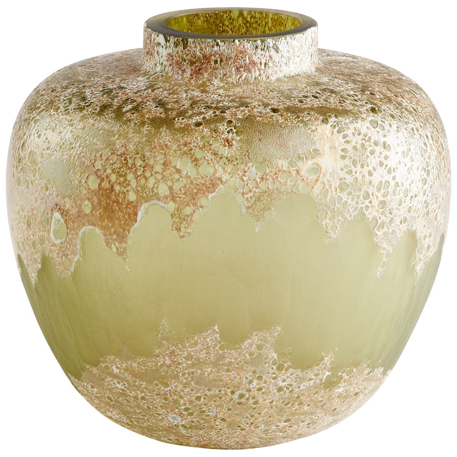 Cyan Design 10844 Alkali Vase - Small Forest Stone Decorative Vase for Home, Office & Wedding Decor | Handcrafted Ceramic Centerpiece for Dining Table, Shelf & Mantel