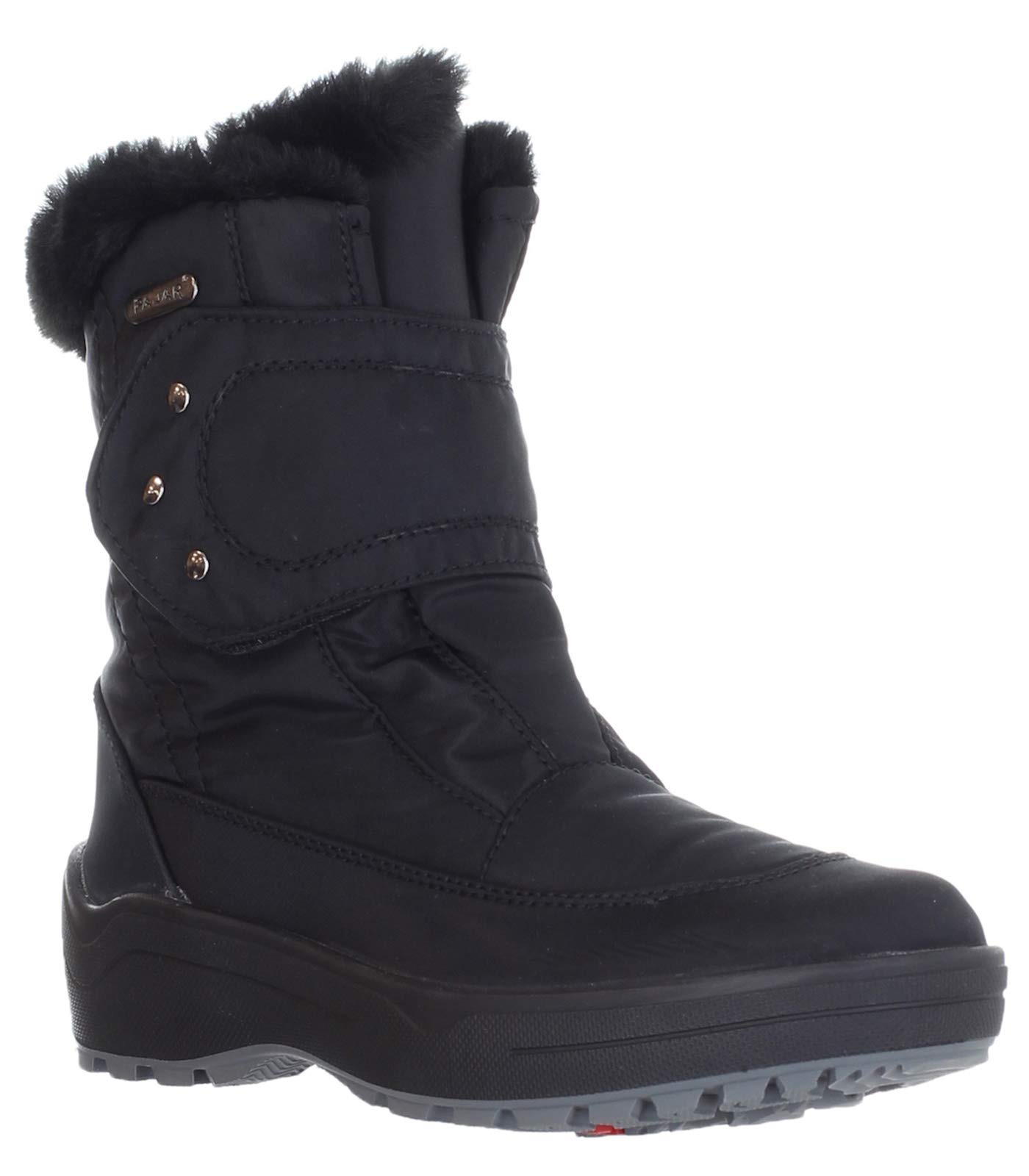 PAJAR Canada Moscou 2 Women's Waterproof Winter Boots - Insulated Nylon Snow Boots with Retractable Ice Grips for Traction on Ice & Snow | Perfect for Hiking, Snowshoeing & Cold Weather Activities