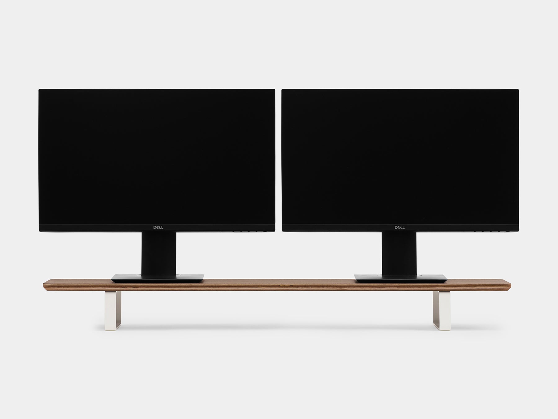Dual Monitor Stand for Desk - Adjustable Computer Monitor Riser with Shelf - Perfect for Home Office, Gaming Setup & Workspace Organization