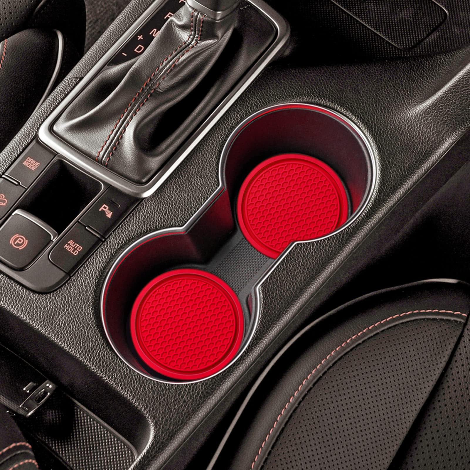4 Pack Universal Car Cup Holder Coasters - Non-Slip, Spill-Absorbent, Fits 2.7