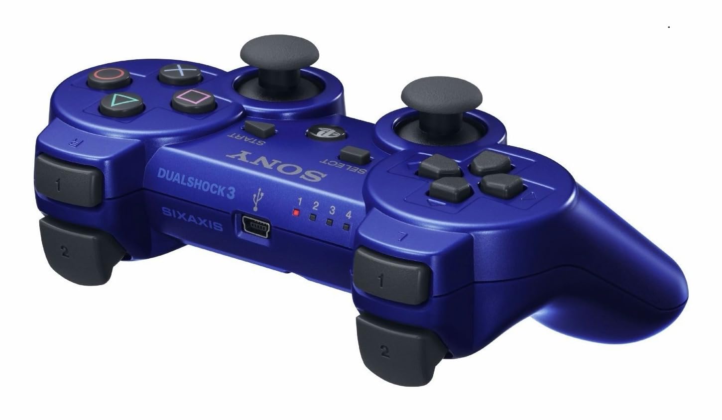 Original PlayStation 3 DualShock 3 Wireless Controller - Blue | Compatible with PS3 Console | Ergonomic Design for Gaming Comfort | Perfect for Action, Sports & Adventure Games