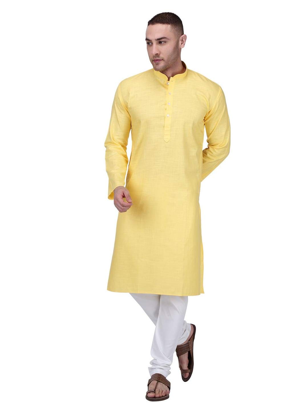 Premium Men's Cotton Kurta Pajama Set with Drawstring | 21 Color Options | Comfortable Traditional Indian Outfit for Festivals, Weddings & Casual Wear