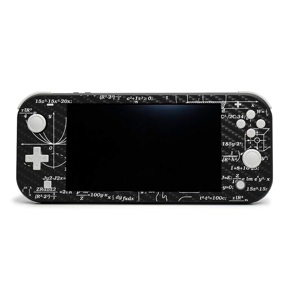 Premium Carbon Fiber Skin for Nintendo Switch Lite - Mathematical Design | Durable, Protective Cover with Textured Finish | Easy to Apply & Remove | Made in USA | Perfect for Gaming, Travel & Customization