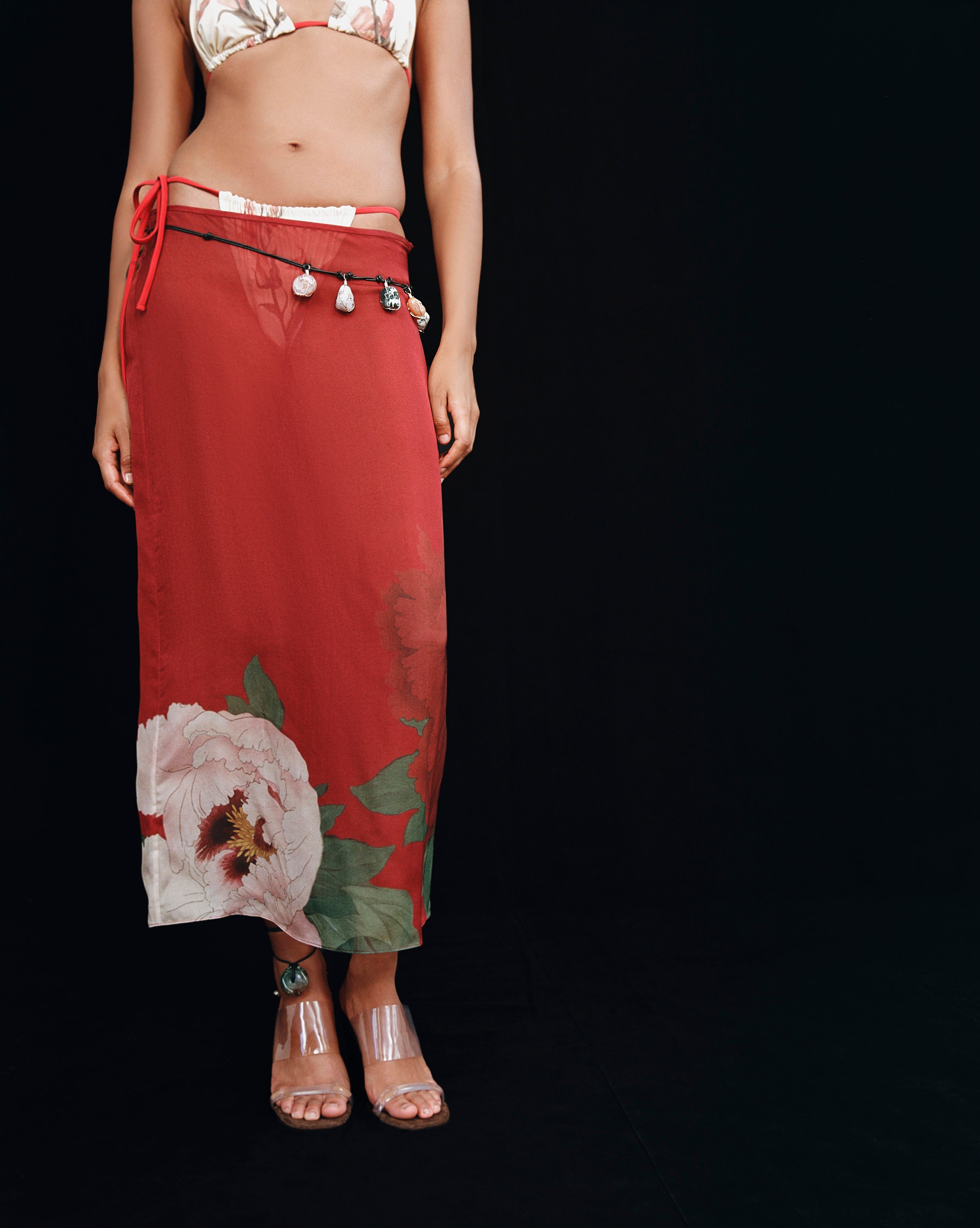 Florian Midi Skirt - Women's A-Line Flowy Skirt with Pockets | Perfect for Office, Date Night & Summer Outfits