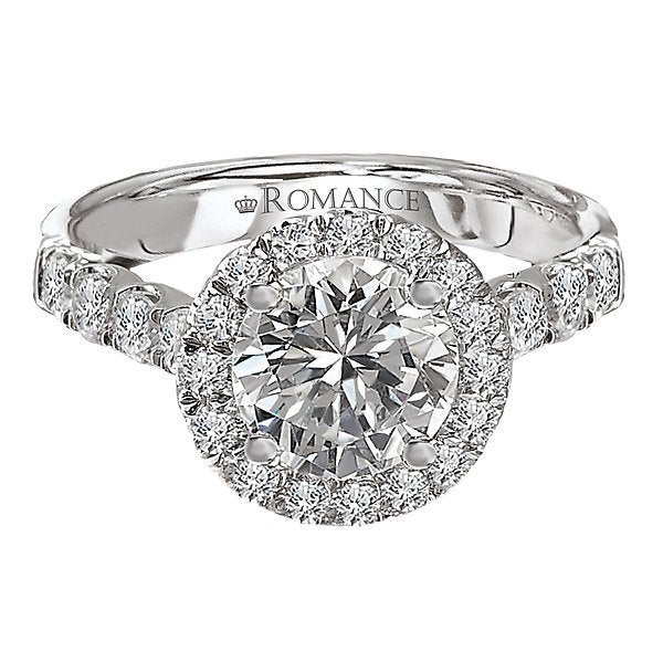 14KT 3/4 CTW Diamond Round Halo Engagement Ring Setting for 1.25-1.50 CT Round Center Stone - Perfect for Proposals, Anniversaries & Special Occasions