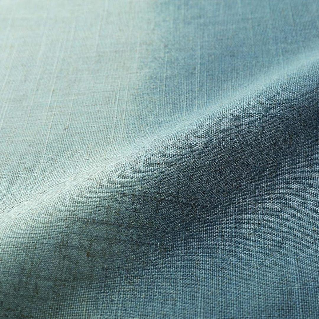 Handmade Blue Indigo Noren Door Curtain - Traditional Japanese Linen Room Divider for Home Decor, Bedroom, or Entryway