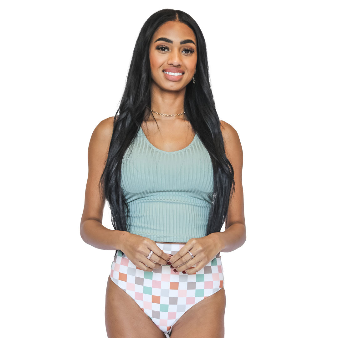 Women's V Neck Tankini Top - Flattering Swimwear for Beach & Pool - Perfect for Summer Vacations & Water Activities