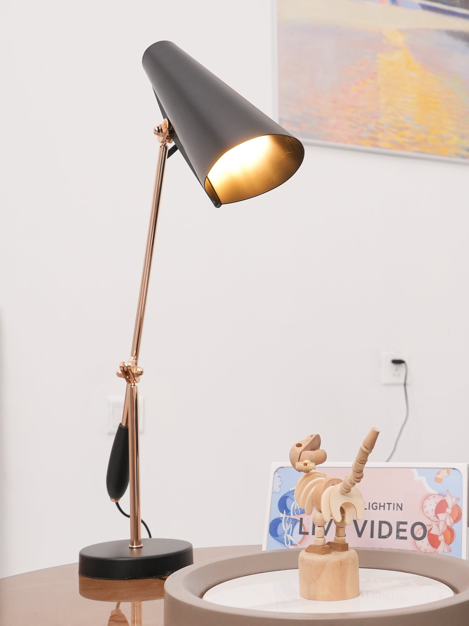 Modern Birdy Table Lamp - Adjustable LED Desk Light for Home Office, Bedroom & Study - Perfect for Reading, Working & Decor