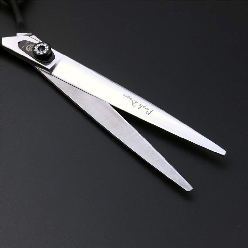 8.0 Inch Professional Stainless Steel Pet Grooming Scissors Kit - Straight & Thinning Shears for Dogs Cats Grooming | Pet Barber Shop & Home Use Trimming Tools