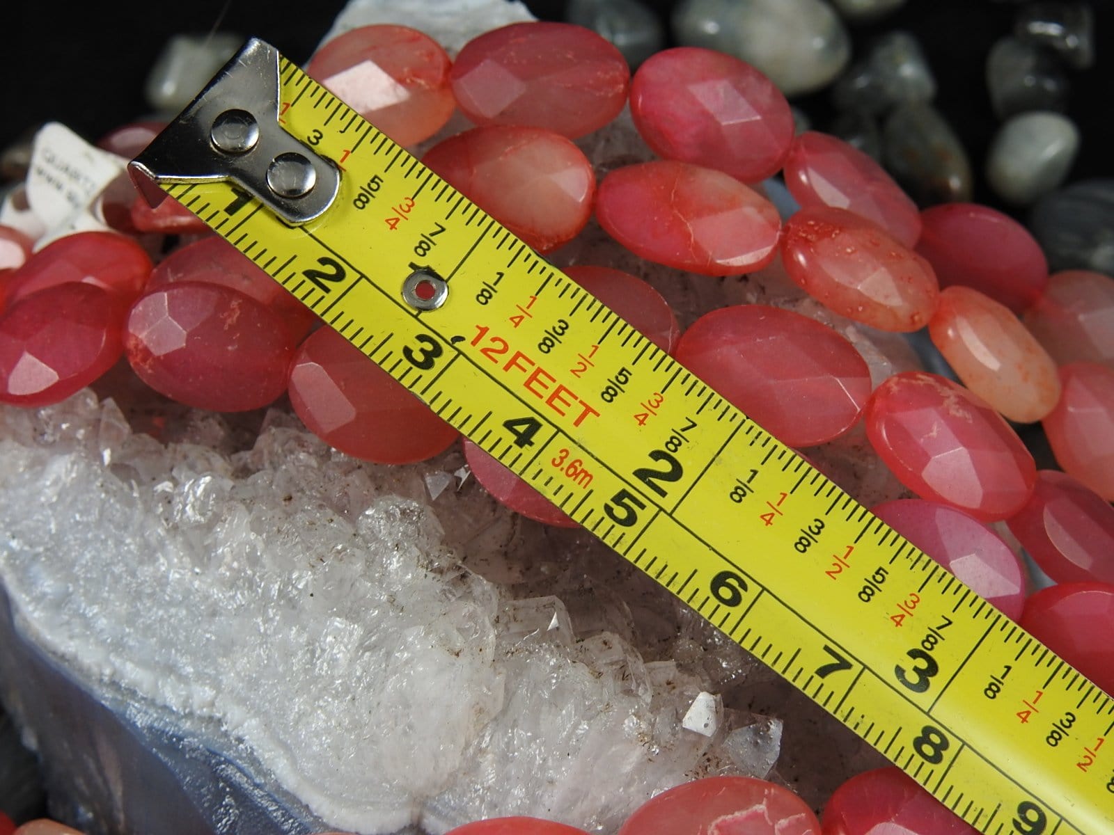 Premium AAA Grade Cherry Quartz Faceted Bead Strands - 15 Inch Gemstone Beads for Jewelry Making, DIY Bracelets & Necklaces - Healing Crystal Beads for Meditation & Energy Work