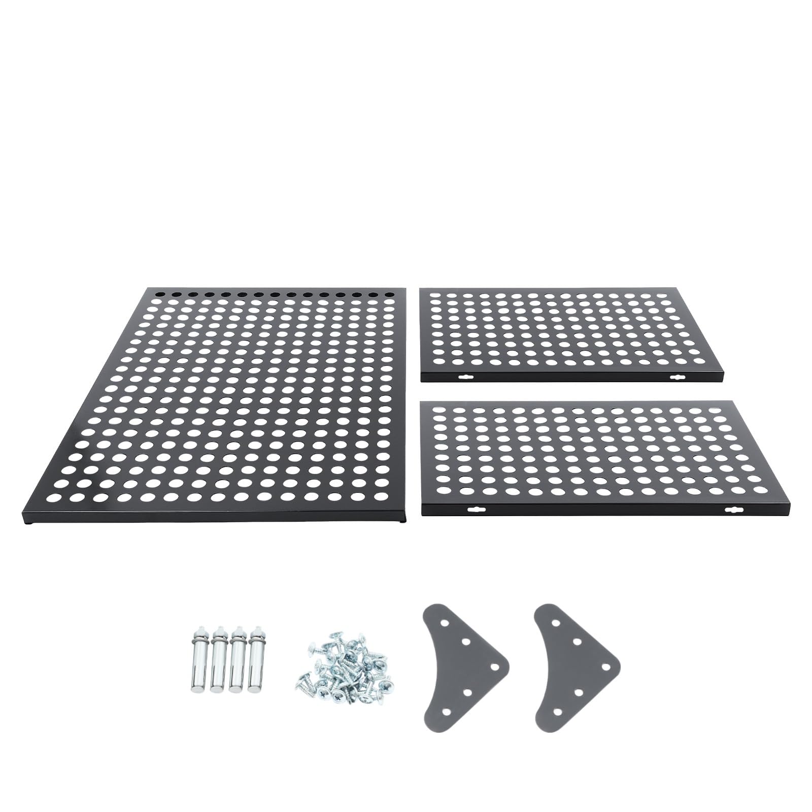 Durable Aluminum AC Cover for Outdoor Units - Heavy Duty Air Conditioner Fence & Condenser Protective Screen - Weatherproof Privacy Shield (Charcoal Grey, 43