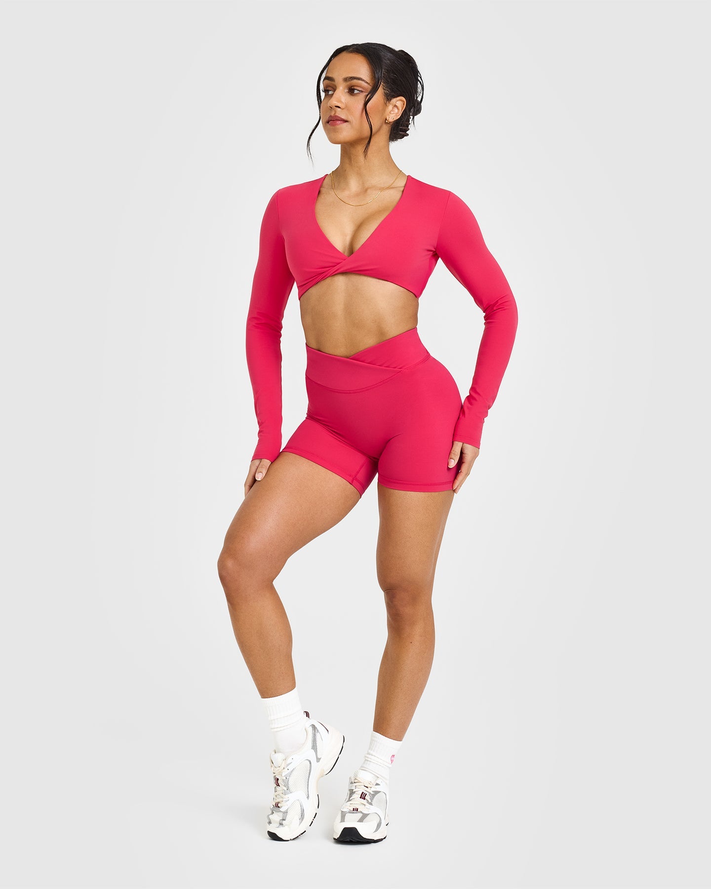 Unified Wrap Shorts 6 | Berry Bloom - Comfortable & Stylish Athletic Shorts for Women | Perfect for Yoga, Running & Summer Workouts