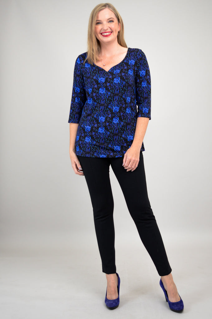 Annette Top - Rosemary Bamboo V-Neck Blouse for Women | Breathable & Comfortable Summer Tops | Perfect for Casual Outings, Office Wear & Date Nights