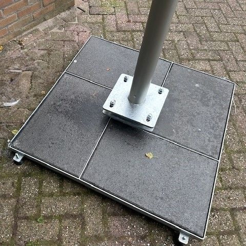 Adjustable Aluminum Camera Mast 3 Meters (9.8ft) with 90mm Diameter & Tile Frame - Perfect for Outdoor Photography, Videography, and Surveillance