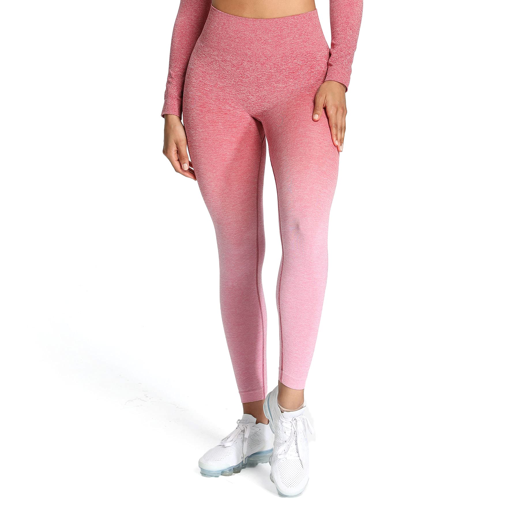 Aoxjox Women's High Waist Seamless Yoga Pants - Stretchy Workout Leggings for Running, Gym & Lounge | Comfortable & Breathable Activewear