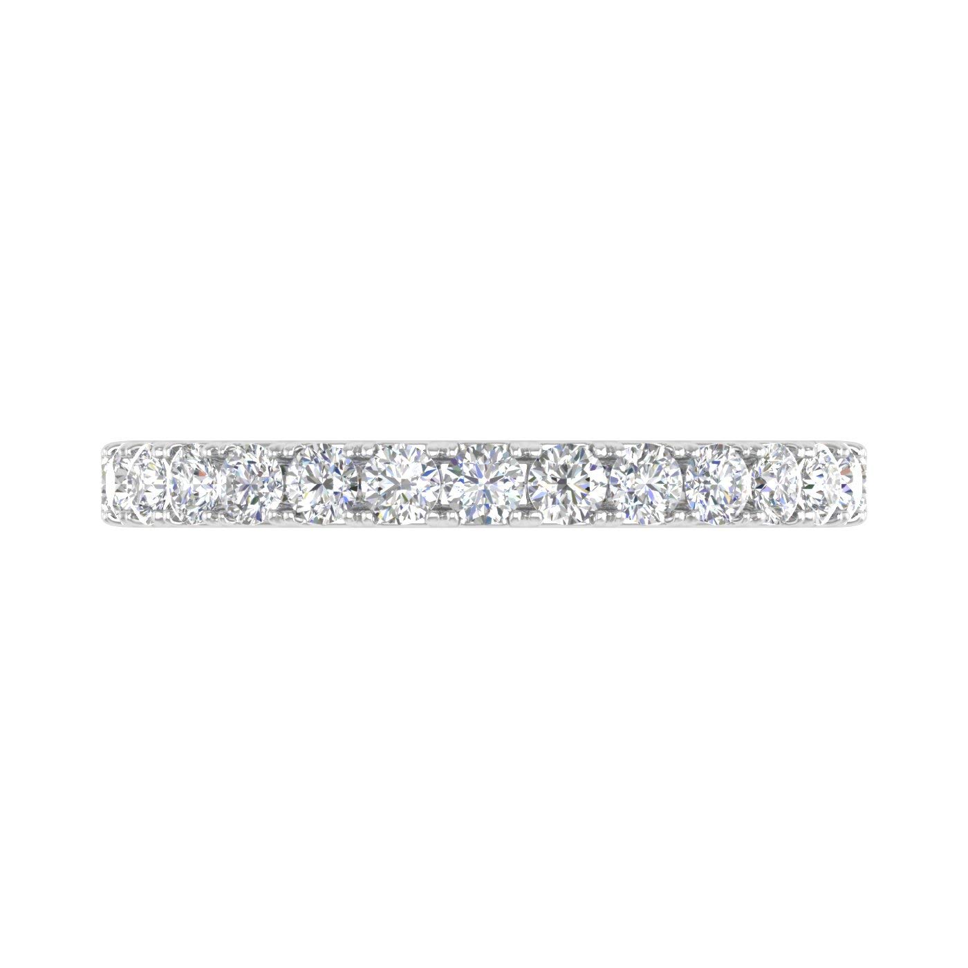 1/2 Carat Round Diamond Wedding Band Ring in 14K Gold - Elegant Bridal Jewelry for Engagement, Anniversary & Special Occasions