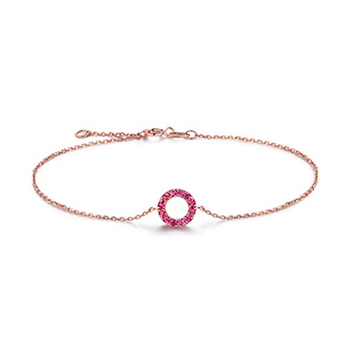 0.25ct Ruby with Thin Chain