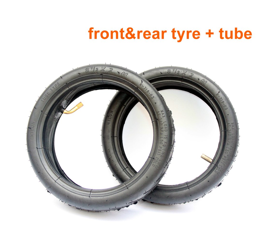 8.5x2 Air Tire & Tube Replacement for Xiaomi M365/Mijia Electric Scooter - Inflatable Spare Tire for Commuting, City Travel & Outdoor Adventures