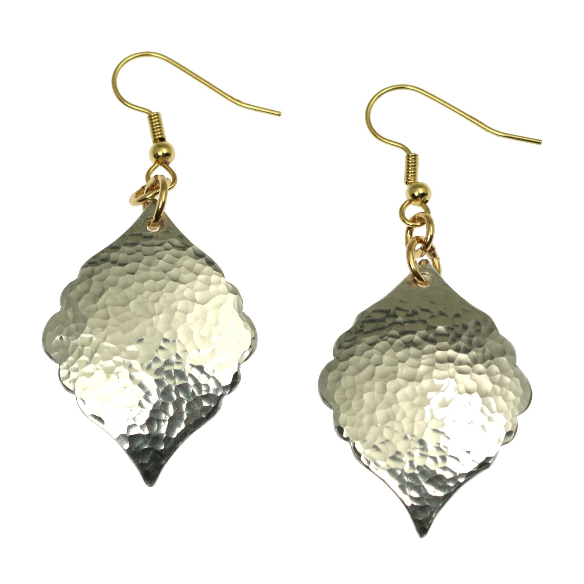 Handmade Hammered Aluminum Moroccan Drop Earrings for Women - Boho Chic Jewelry for Parties, Weddings & Special Occasions