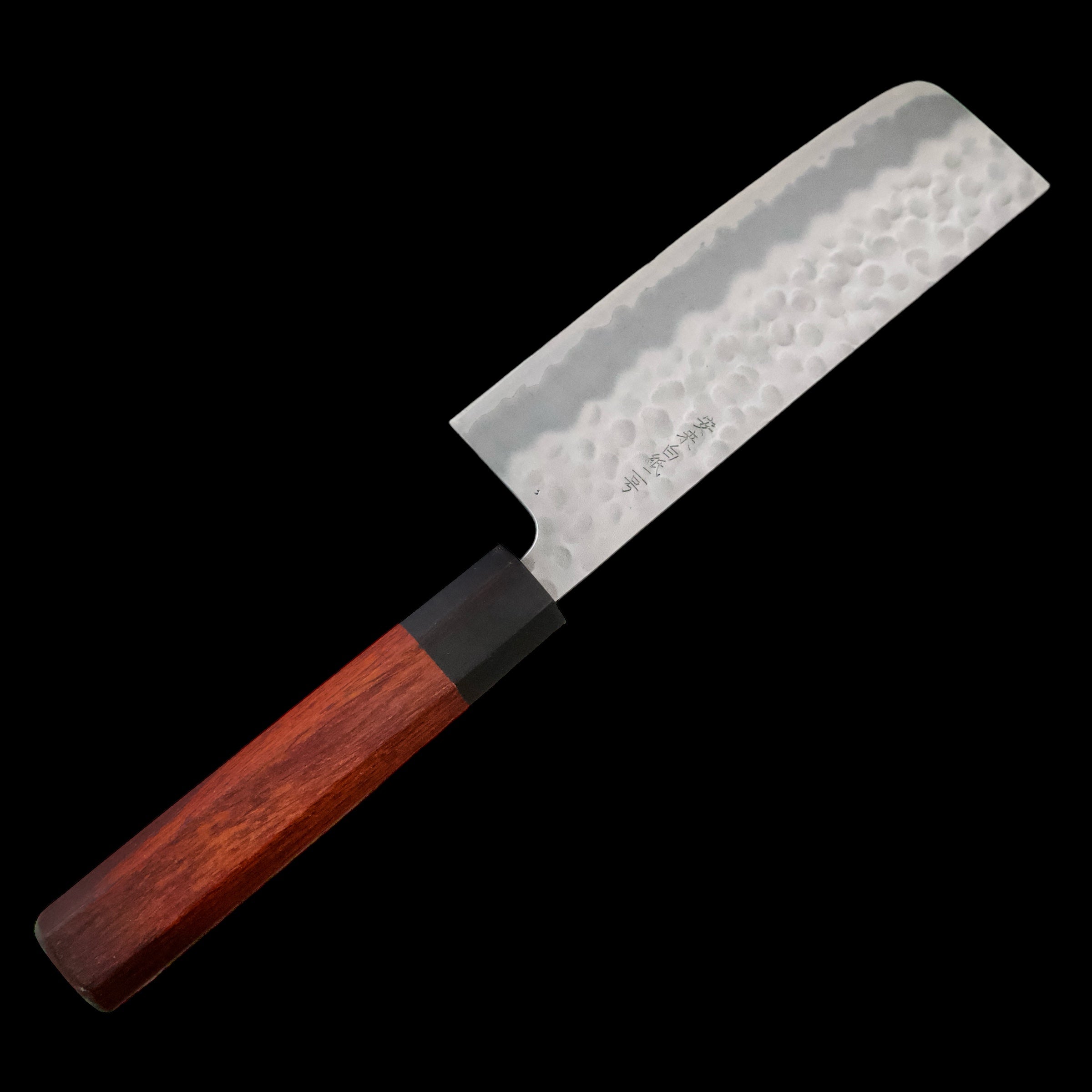 Premium Japanese Nakiri Knife 175mm - Stainless Clad White #2 Steel Blade with Rosewood Wa Handle - Perfect for Vegetable Chopping, Slicing & Food Prep in Professional Kitchens & Home Cooking
