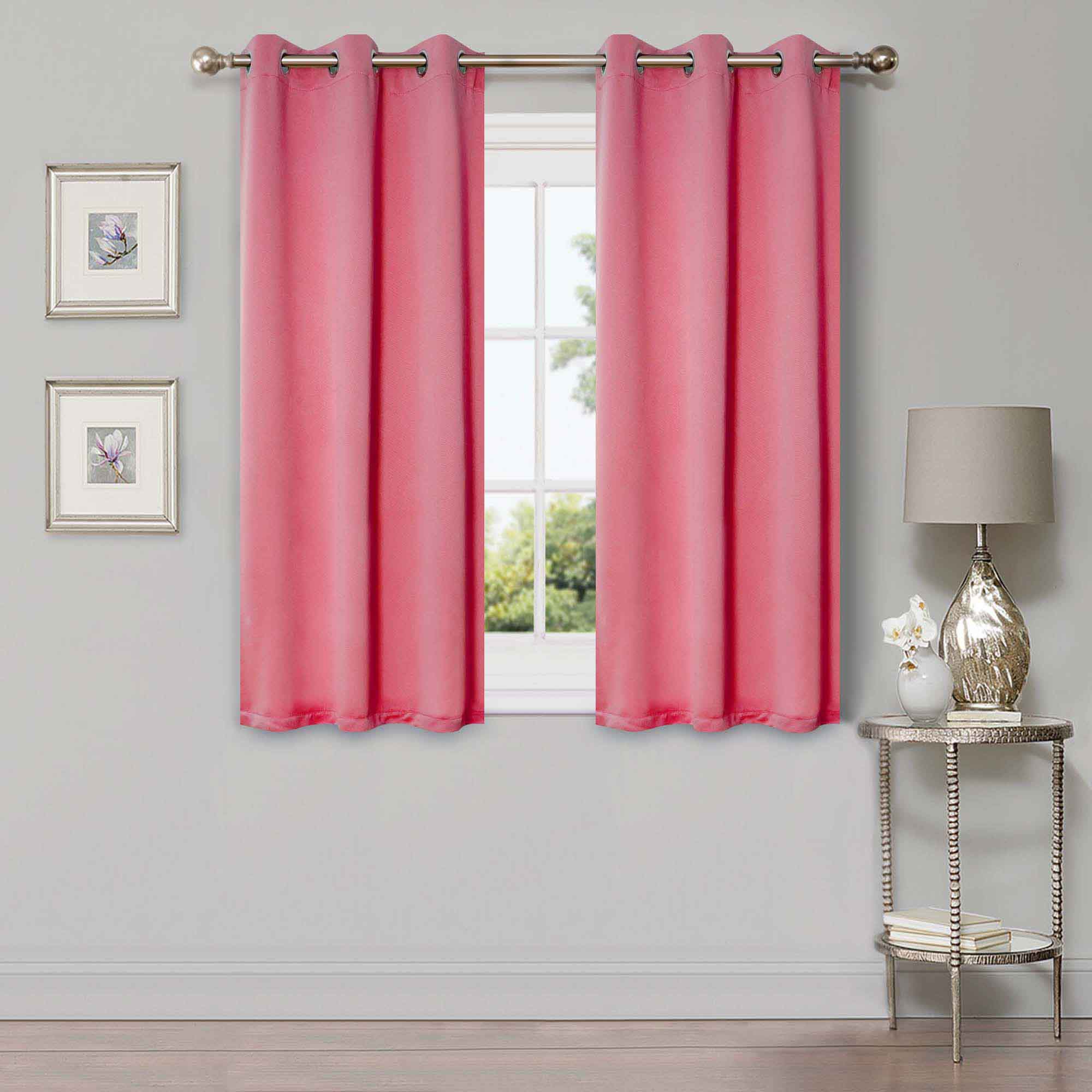 Blackout Curtains for Bedroom - Solid Classic Modern Grommet Curtain Set for Living Room, Nursery & Home Theater - Light Blocking Thermal Insulated Window Drapes