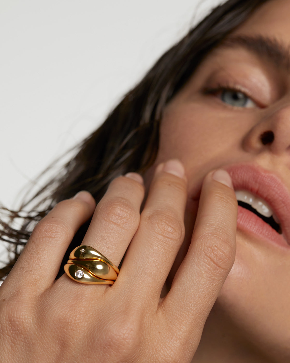 GRID 7 Sugar Ring Set - Dainty Stackable Rings for Women, 925 Sterling Silver Minimalist Jewelry - Perfect for Everyday Wear, Gifts & Special Occasions