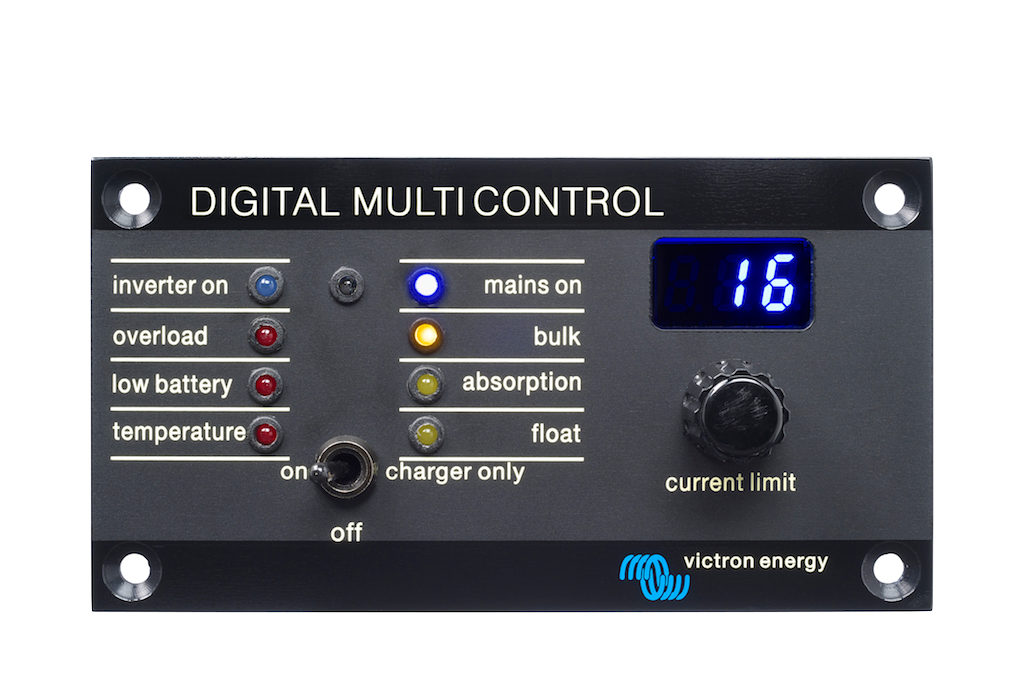 Victron Energy Digital Phoenix Multi Control Remote Panel - 65x120x41mm - Marine & RV Power Monitoring System for Solar & Battery Management