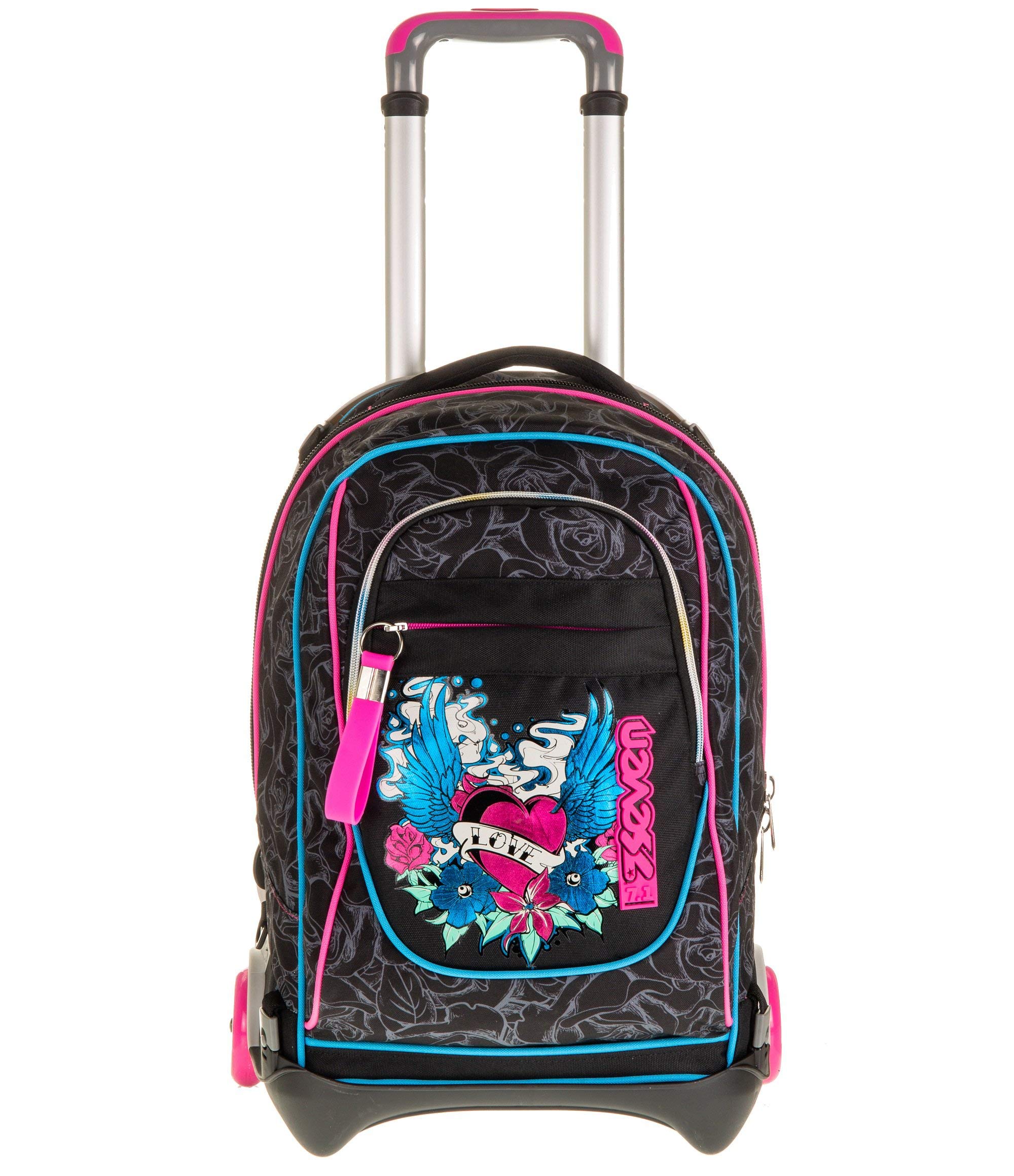 Seven S.p.a. Jack Seven 2-Wheel Carry-On Luggage Trolley - Lightweight Suitcase for Business Travel & Weekend Getaways