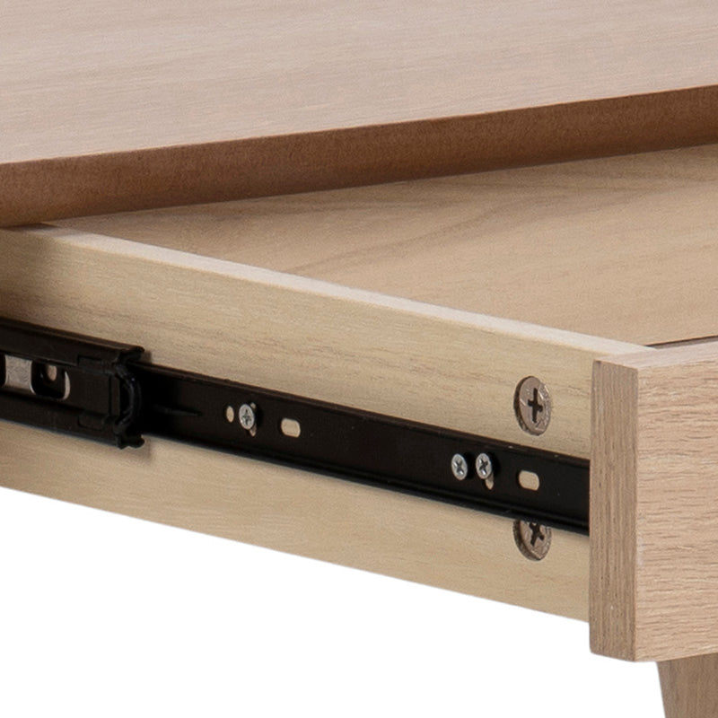 VIVEKA Study Desk 105cm - Natural Wood Home Office Desk for Students & Professionals - Perfect for Small Spaces, Dorm Rooms & Home Offices