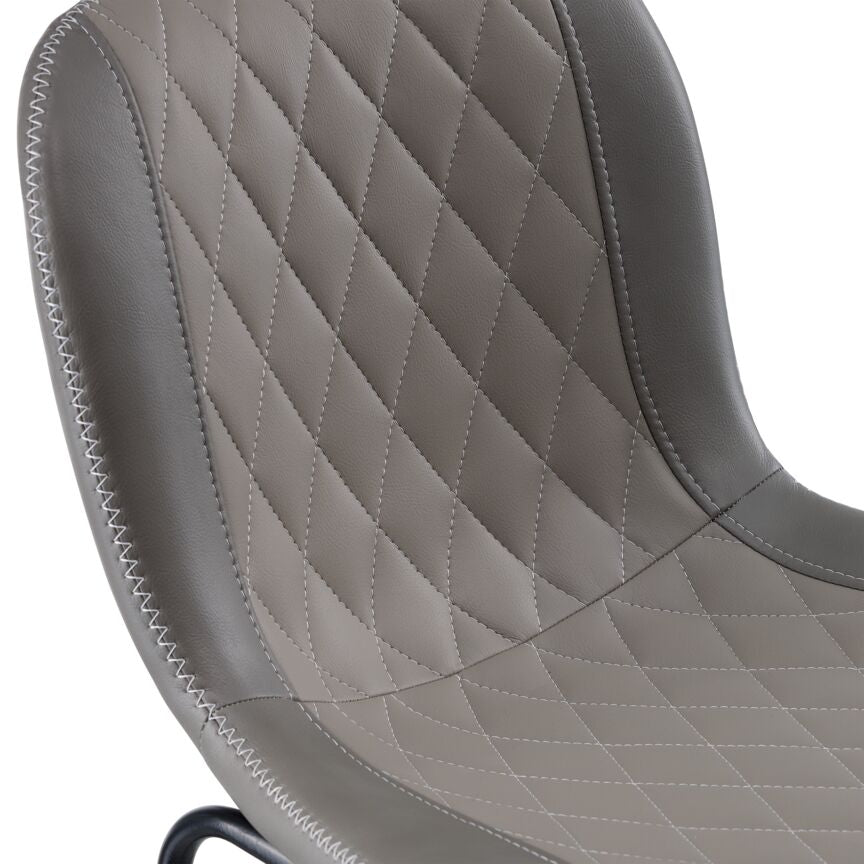 Adrien Upholstered Counter Height Bar Stool - Grey Fabric Kitchen Island Stool for Dining Room, Breakfast Nook & Home Bar Seating