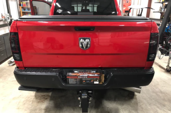 2014-2018 Dodge RAM 2500/3500 Smoked LED Tail Lights - Direct OEM Replacement - Upgrade Your Truck's Style & Visibility for Night Driving & Off-Road Adventures