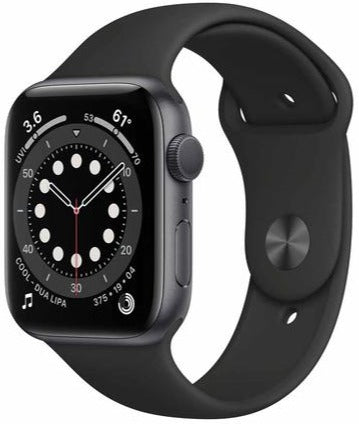 Apple Watch Series 6 GPS 44mm Space Gray Aluminum Case - Smartwatch with Fitness Tracker, Heart Rate Monitor & Water Resistance for Running, Swimming & Daily Activity Tracking