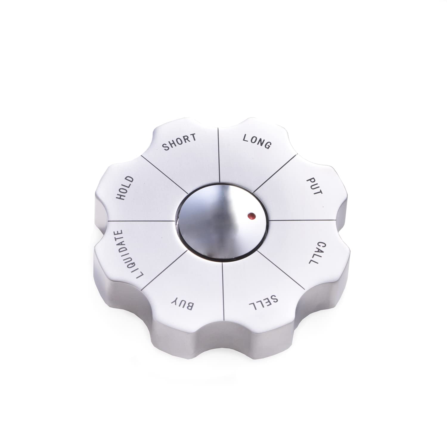 Bey-Berk Stock Market Paperweight Decision Maker - Fun Spinning Finance Gift for Stock Traders, Business Graduates & MBA Professionals - Perfect Office Desk Accessory for Stock Market Enthusiasts & Wall Street Decor