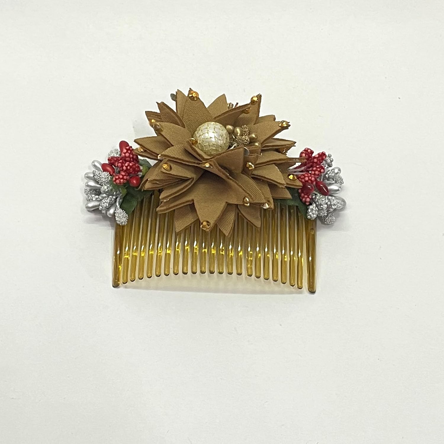 Elegant Hair Bun Comb Clip - Wedding & Bridal Hair Accessory - Pack of 1 for Special Occasions