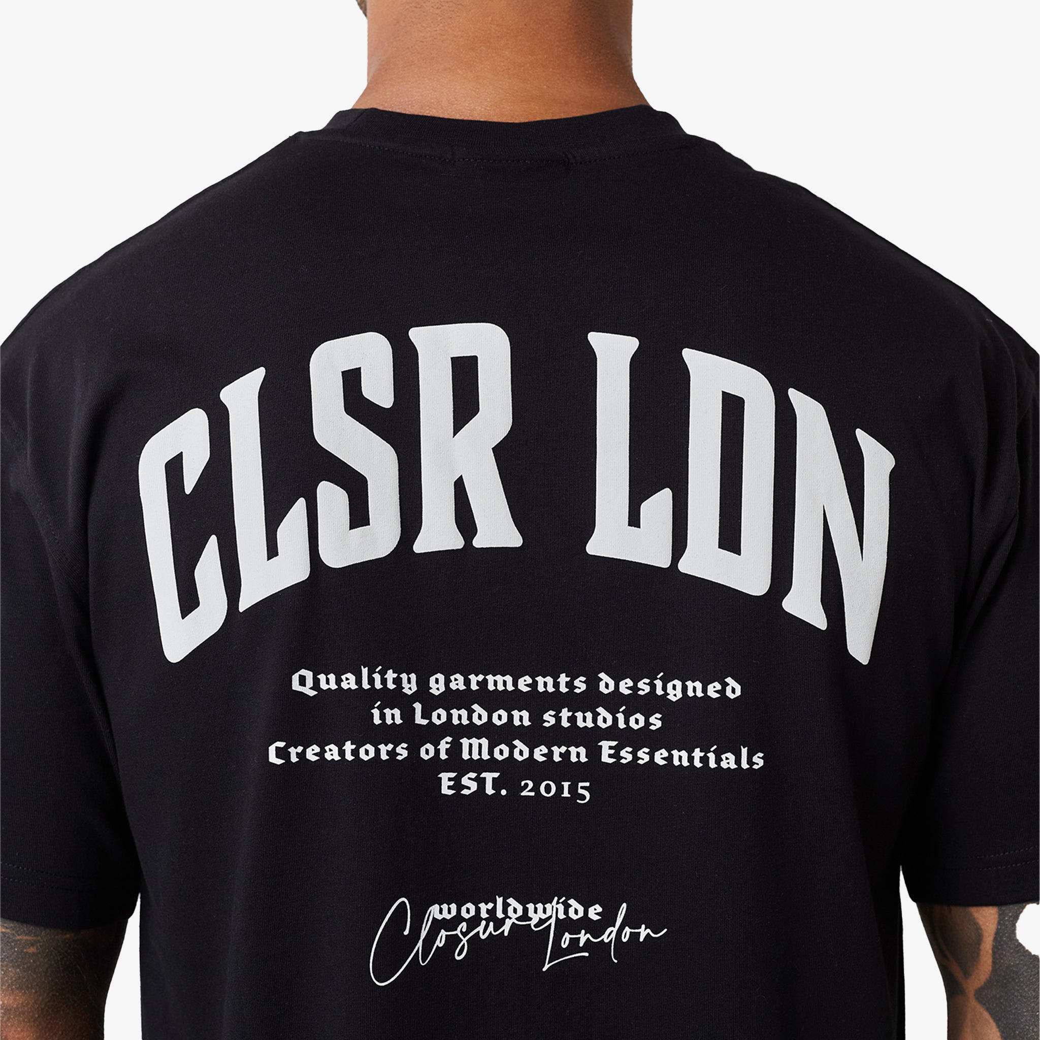 3 Pack Stacked Varsity T-Shirts for Men - Black, Charcoal & White Cotton Crewneck Tees | Casual Wear, Street Style & Layered Outfits