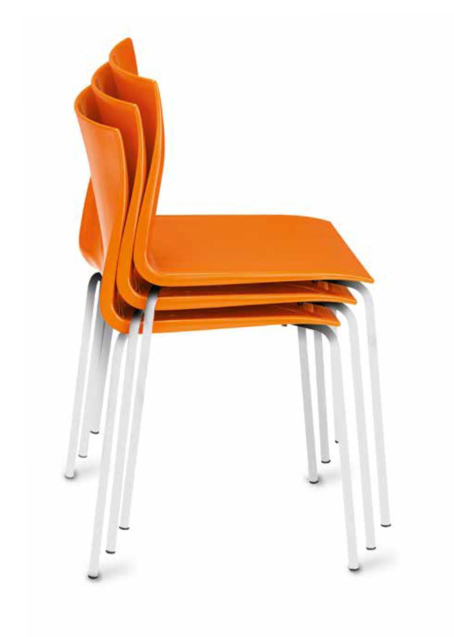 Green Mind Stackable Side Chair - Modern & Space-Saving Dining Chair for Home, Office, or Cafe Use