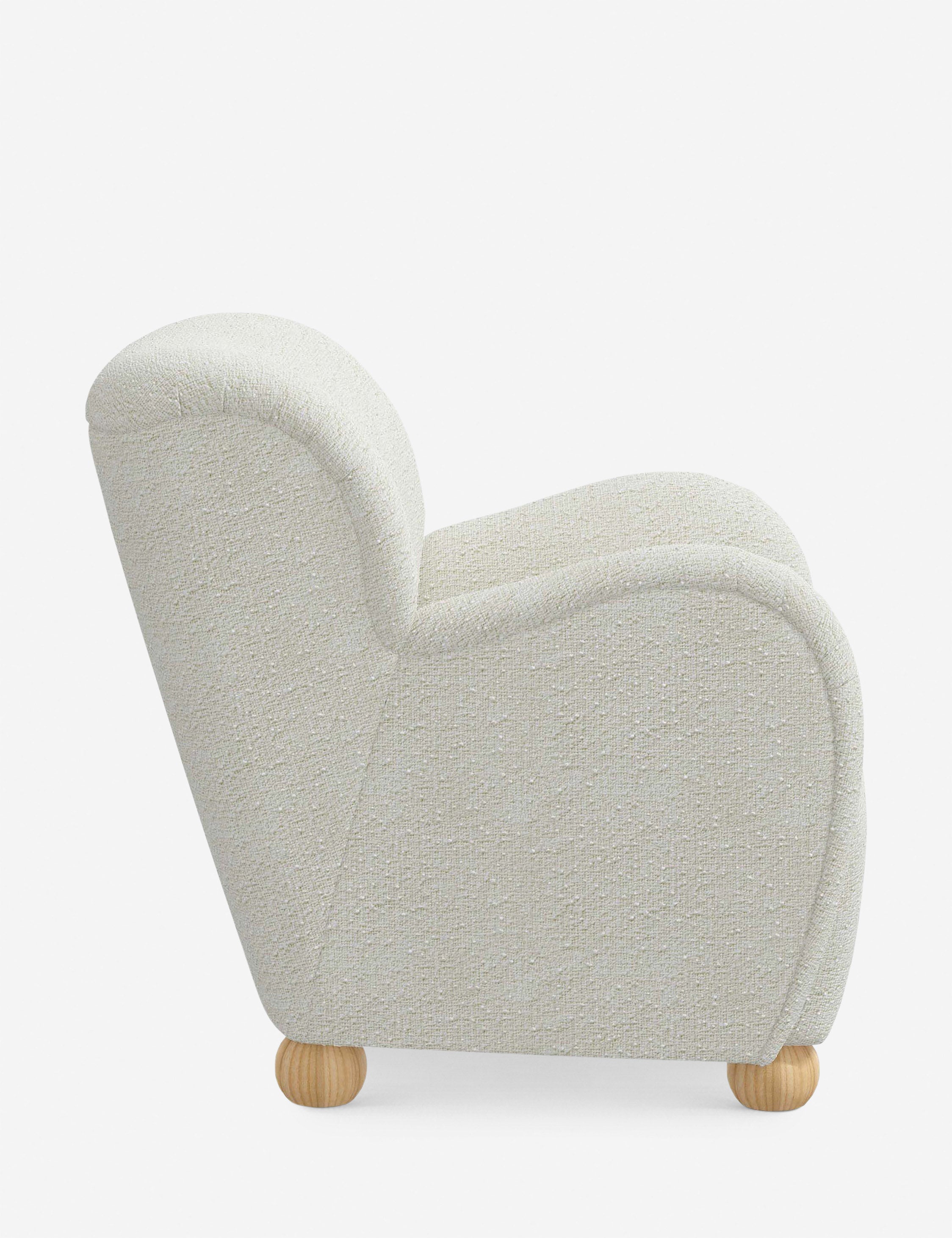Baird Accent Chair - Modern Upholstered Lounge Chair for Living Room, Bedroom & Office - Stylish Comfortable Reading Chair with Wooden Legs - Perfect for Relaxing, Reading & Decorating Your Home