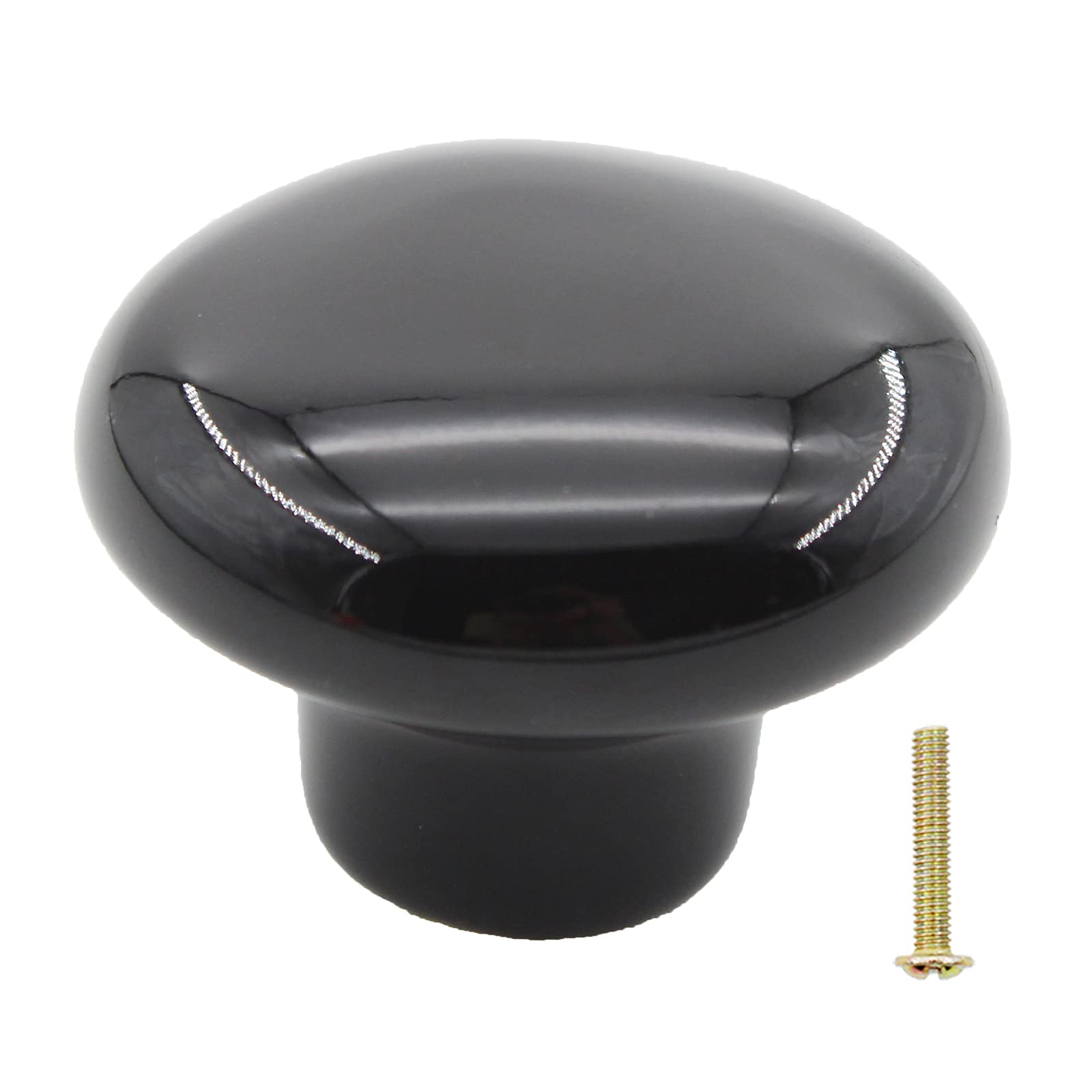 6 Pack Ceramic Cabinet Knobs - Handmade Decorative Round Drawer Pulls for Kitchen, Bedroom, Bathroom & Office | Vintage Style Home Improvement Hardware for Wardrobes, Desks & Storage Furniture