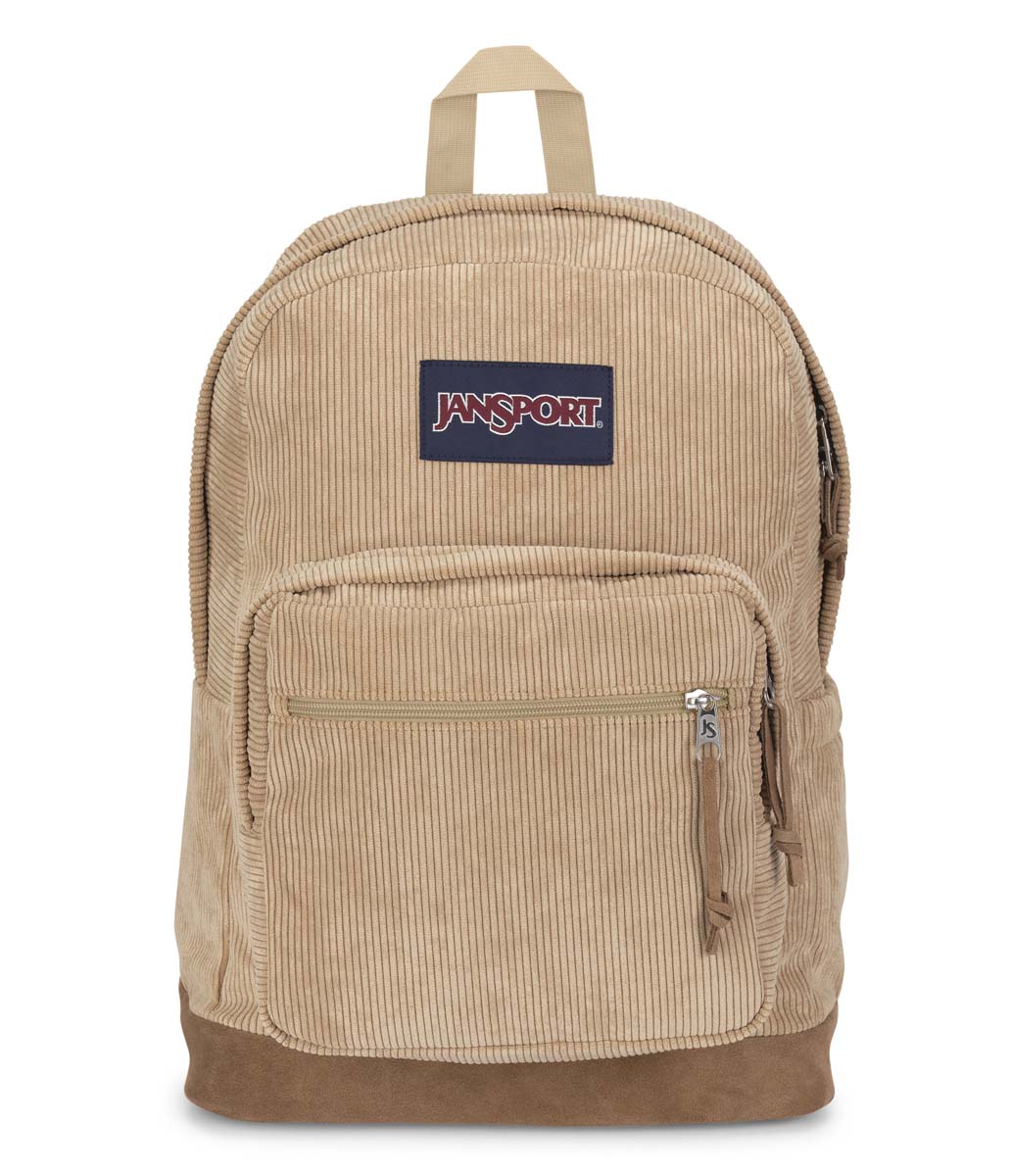 JanSport Right Pack Expressions Backpack - Curry Corduroy Laptop Bag for School, College & Travel | Durable & Stylish Daypack for Students & Professionals