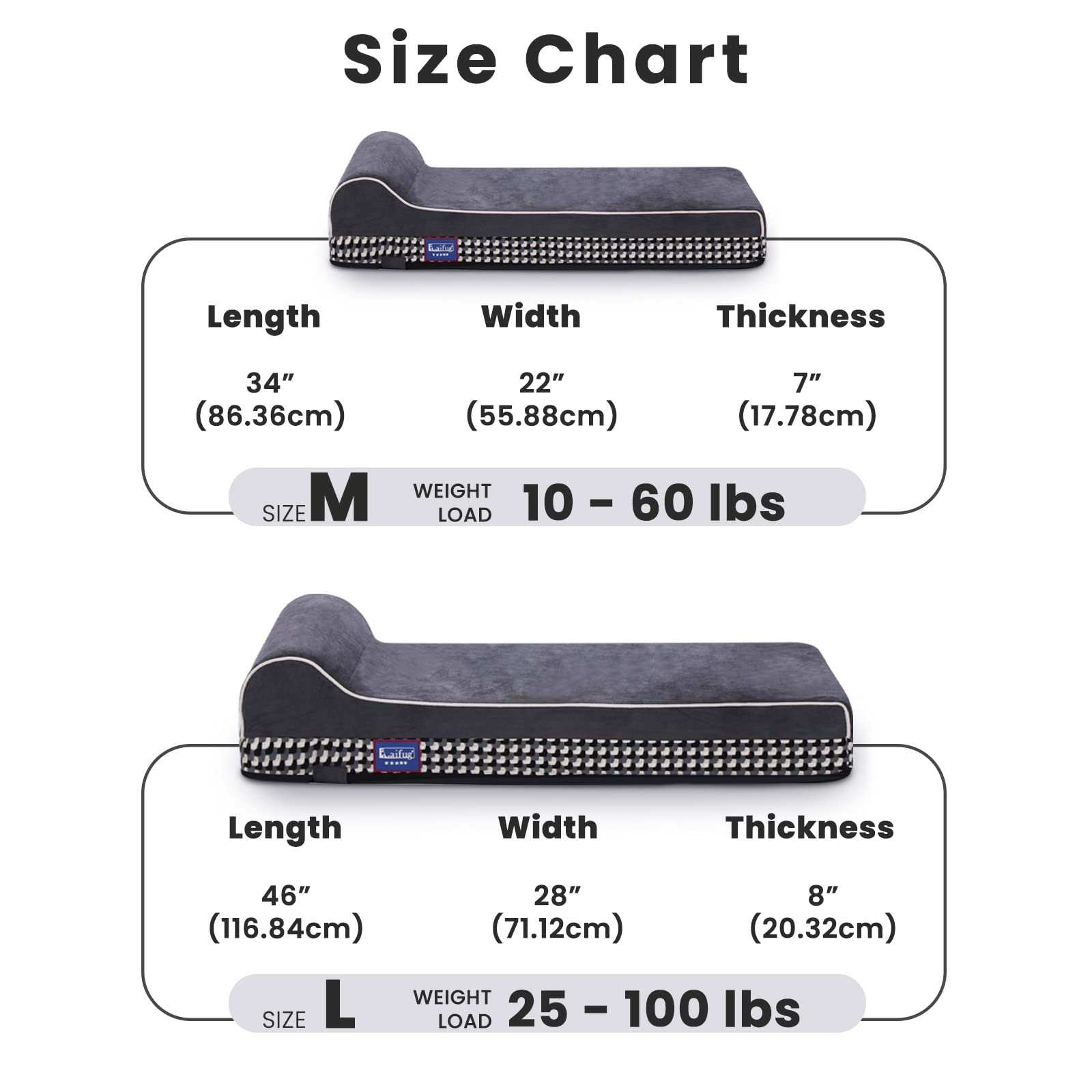 Orthopedic Memory Foam Dog Bed - Large, Waterproof & Washable for Big Dogs - Home Comfort