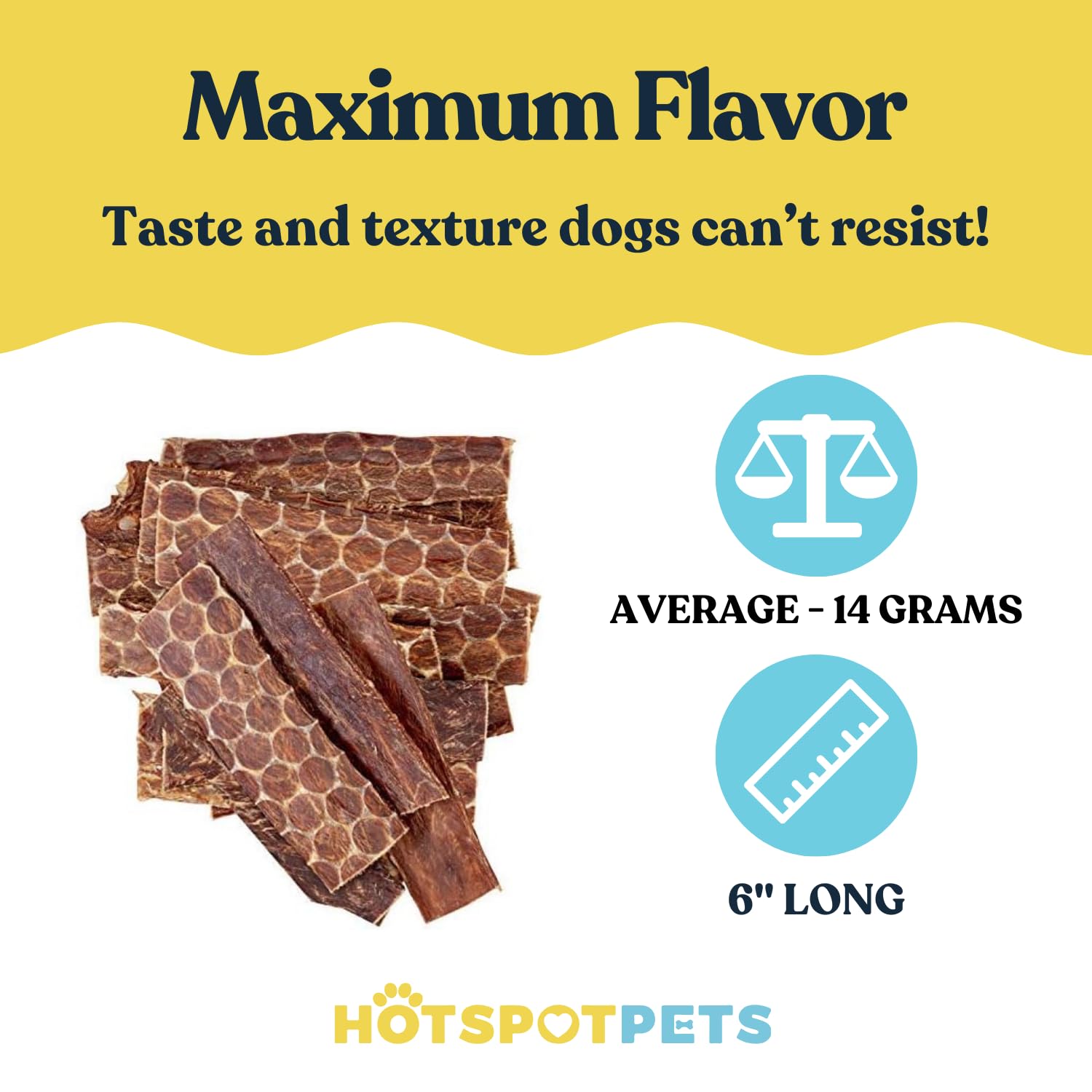 Premium Grass-Fed Beef Esophagus Dog Treats - 6 Inch All-Natural Chews, No Added Hormones, Rich in Glucosamine & Chondroitin for Joint Health (1LB Bag) - Perfect for Training, Dental Care & Senior Dogs