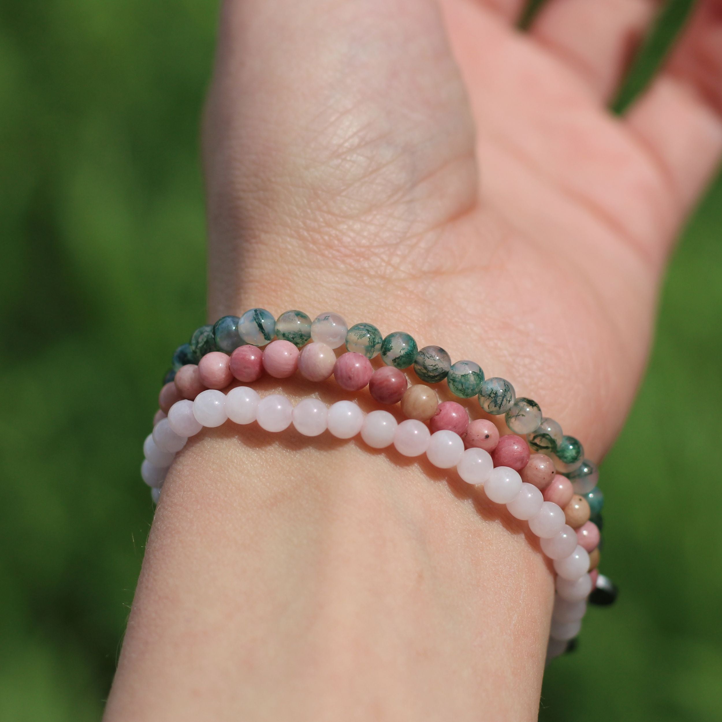 Heart Chakra (Anahata) Healing Bracelet Set - 7 Chakra Balancing Energy Stone Jewelry for Meditation, Yoga & Spiritual Awakening | Perfect Gift for Women & Men
