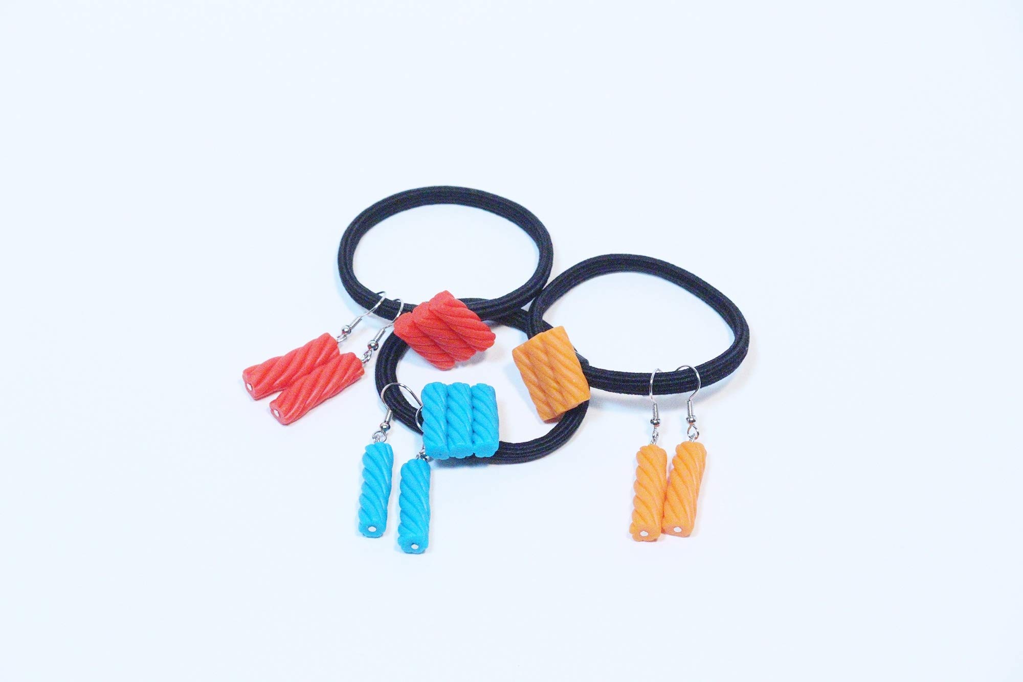 Handmade Red Strawberry Twizzler-Shaped Earrings - Unique & Cute Fruit Jewelry for Women | Perfect for Parties, Gifts & Everyday Wear