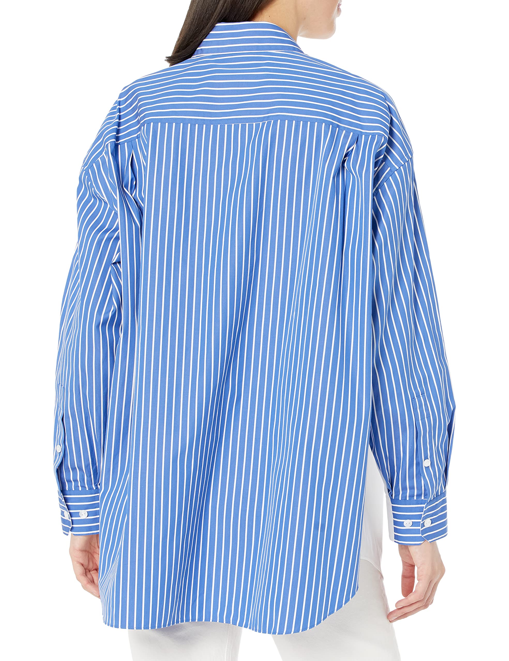 Theory Women's Oversized Combo Shirt - Stylish Button Down Blouse for Work & Casual Wear | Perfect for Office, Date Night & Everyday Outfits