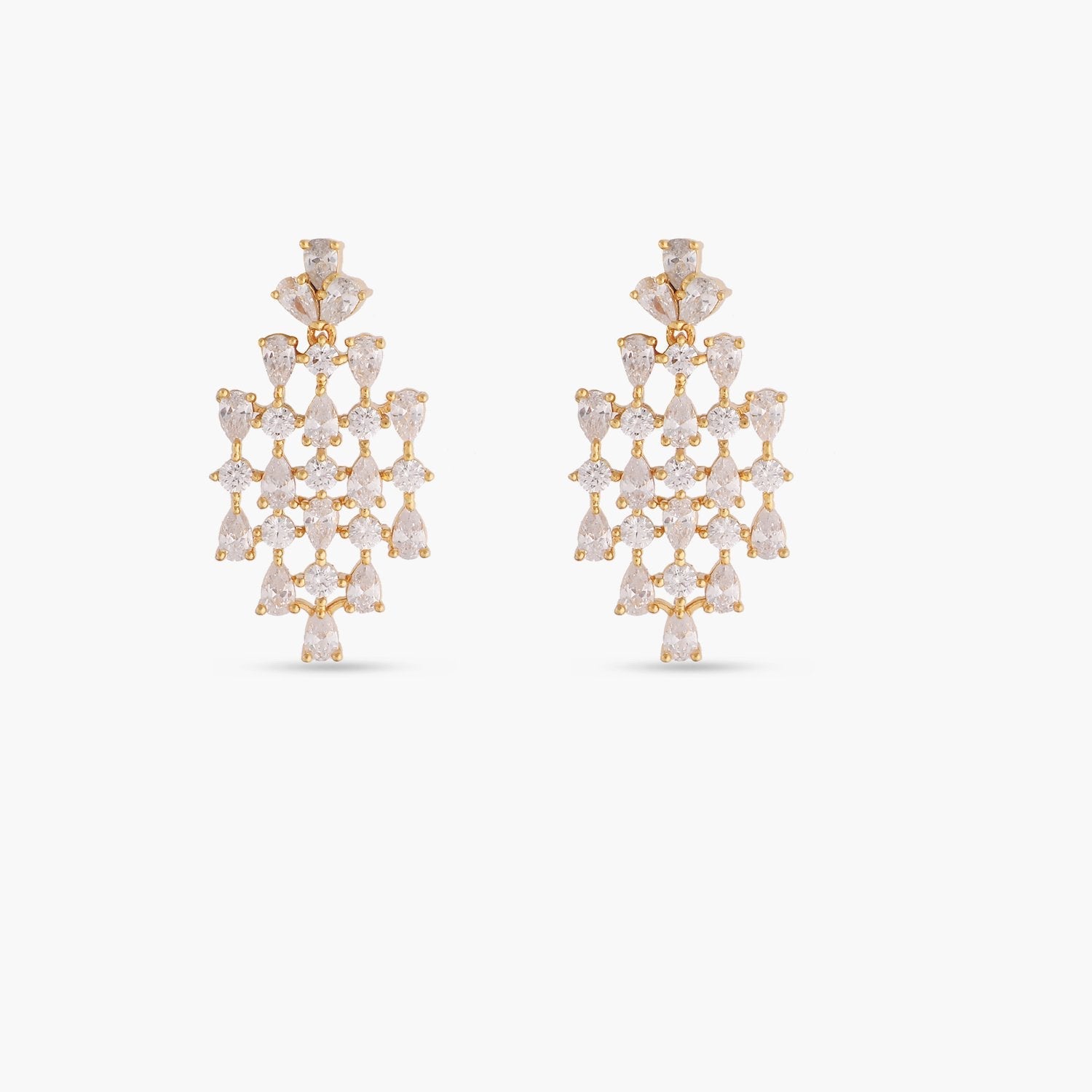 Jolie Delicate Cubic Zirconia Earrings for Women - Elegant CZ Studs for Wedding, Party & Everyday Wear
