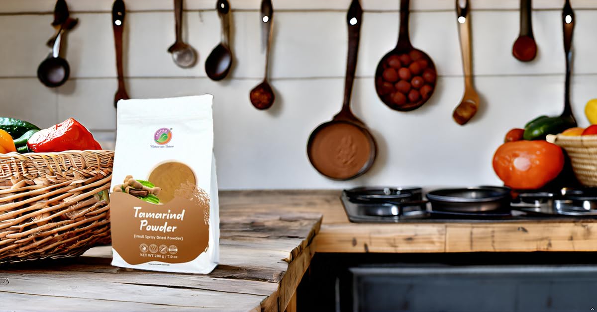Saipro Tamarind Powder 200g - Seedless, Free-Flowing, All-Natural for Tamarind Paste, Candy, Lollipops, Chutney, Pulp, Chaat & Sauce | No Preservatives, No Sugar | Perfect for Cooking, Baking & Indian Cuisine
