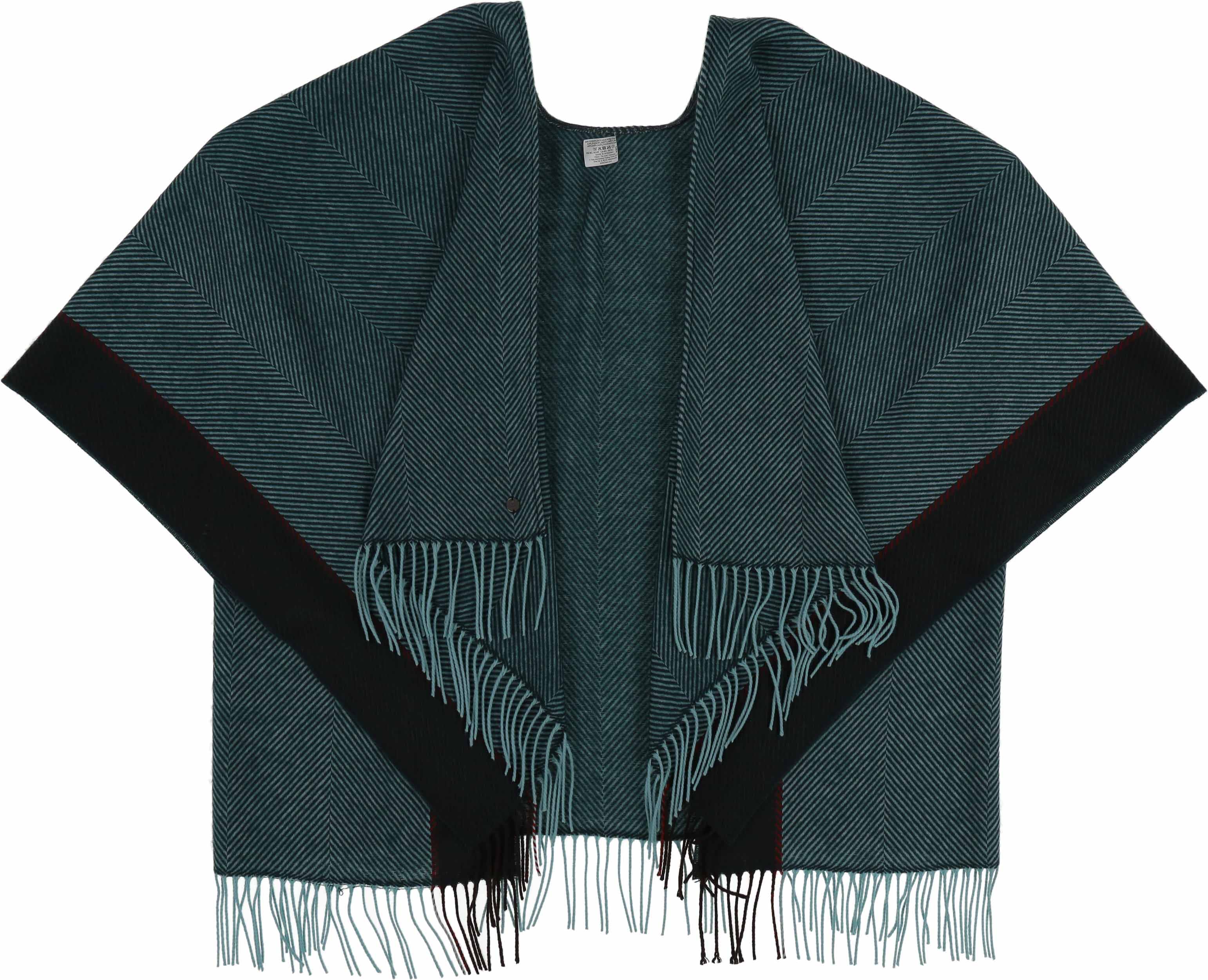 Stylish Big Herringbone Woven Ruana Shawl Wrap - Soft & Warm Oversized Poncho for Women - Perfect for Fall, Winter & Special Occasions